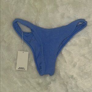 Monday Swimwear Blue Bikini Bottom